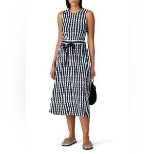 Chinti & Parker Whirl Print Twist Back Dress